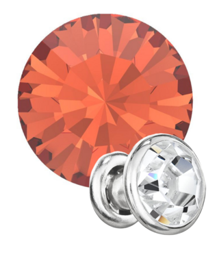Preciosa Rivets silver - Padparadscha 90350 (SS29)