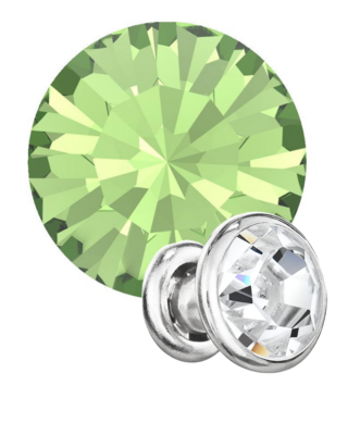 Preciosa Rivets silver - Peridot 50520 (SS29)