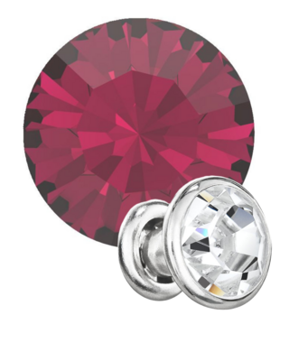 Preciosa Rivets silver - Ruby 90110 (SS34)