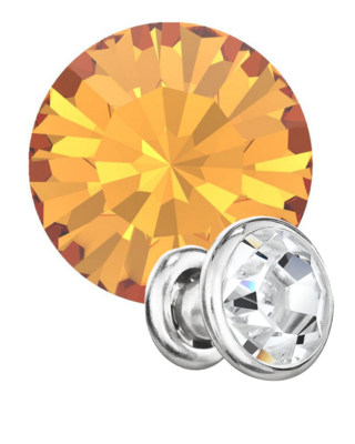 Preciosa Rivets silver - Sun 90310 (SS34)