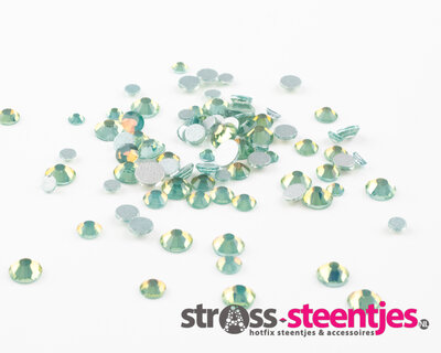 Blue Zircon Twinkle SS 12 Superior Glamour non-hotfix plakstenen (per 144 stuks)