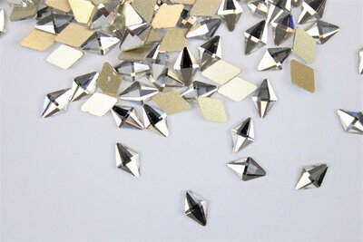 Ruitje 3 mm Crystal Non hotfix Rhinestones figuren Superior Glamour (5085)CR