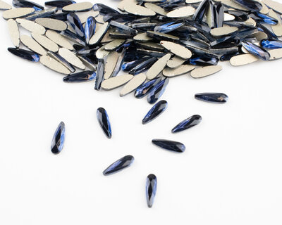 Druppel smal 8 mm Montana Non hotfix Rhinestones figuren Superior Glamour (5006)MON