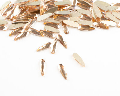 Druppel smal 8 mm Silk Non hotfix Rhinestones figuren Superior Glamour (5006)SLK