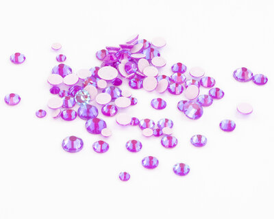 Neon Glitter Purple SS 12 Superior Glamour Hotfix steentjes per 144 stuks (1 gross)