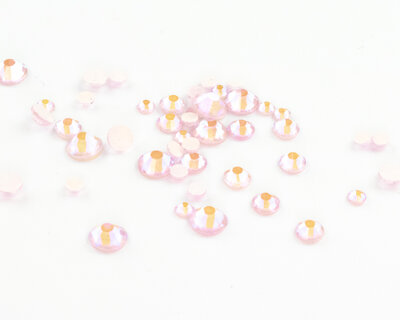 Neon Glitter Blush Pink SS 30 Superior Glamour Hotfix steentjes per 36 stuks (0,25 gross)