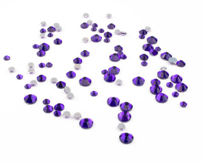 Dark Purple SS 6 Superior Glamour Hotfix steentjes per 144 stuks (1 gross)