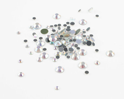 Crystal AB SS 30 Premium DMC kwaliteit Hotfix steentjes per 144 stuks (1 gross)