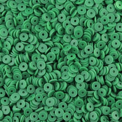 Katsuki polymeer disc kralen (6 mm) Deep Green ca. 1000 stuks
