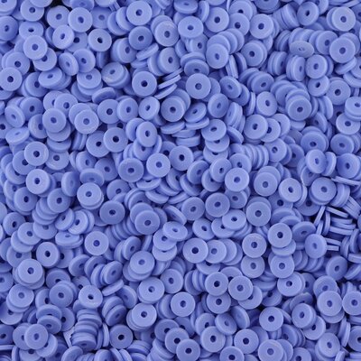 Katsuki polymeer disc kralen (6 mm) Lavender Blue ca. 1000 stuks
