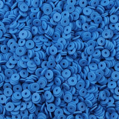 Katsuki polymeer disc kralen (6 mm) Marine Blue ca. 1000 stuks