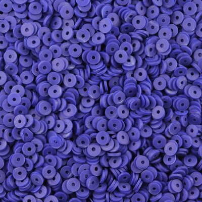 Katsuki polymeer disc kralen (6 mm) Midnight Blue ca. 1000 stuks