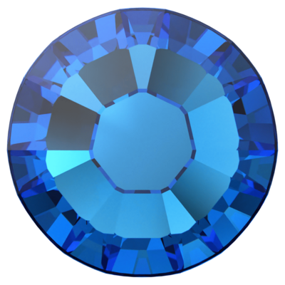 Capri Blue (243) SS8 - Swarovski Xilion Rose 2038 Hotfix Flatback per 144 stuks