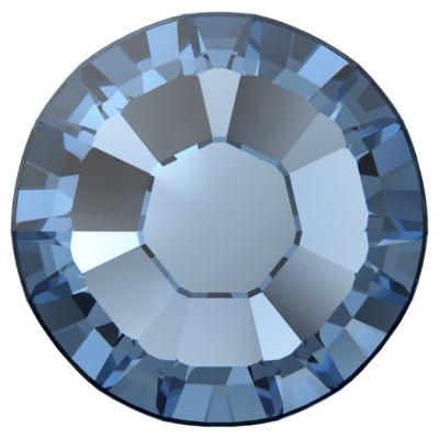 Denim Blue (266) SS8 - Swarovski Xilion Rose 2038 Hotfix Flatback per 144 stuks
