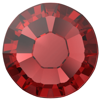 Indian Siam (327) SS6 - Swarovski Xilion Rose 2038 Hotfix Flatback per 144 stuks