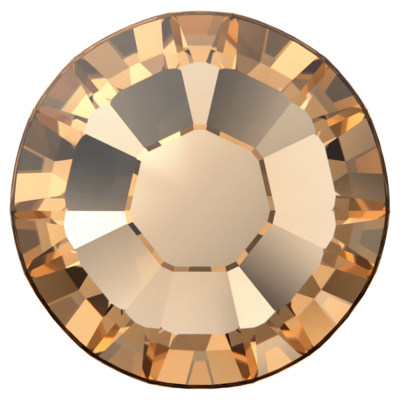 Light Colorado Topaz (246) SS10 - Swarovski Xilion Rose 2038 Hotfix Flatback per 144 stuks