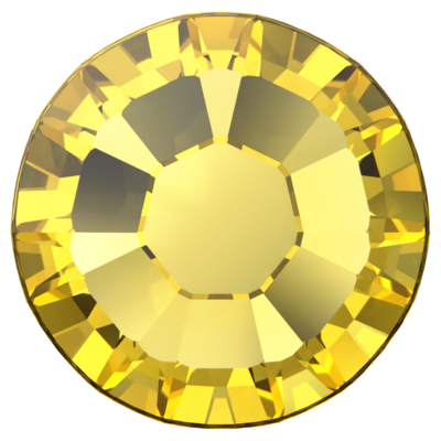 Light Topaz (226) SS10 - Swarovski Xilion Rose 2038 Hotfix Flatback per 144 stuks