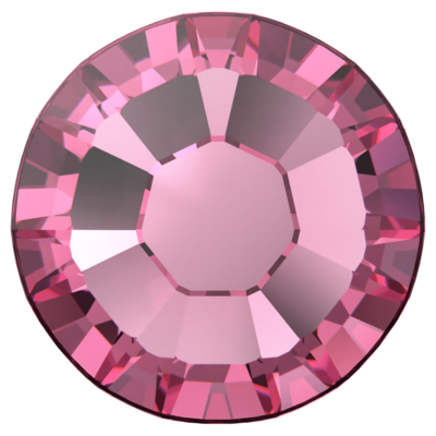 Rose (209) SS6 - Swarovski Xilion Rose 2038 Hotfix Flatback per 144 stuks