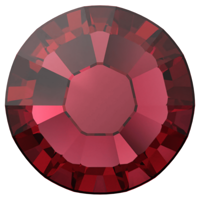 Ruby (501) SS8 - Swarovski Xilion Rose 2038 Hotfix Flatback per 144 stuks