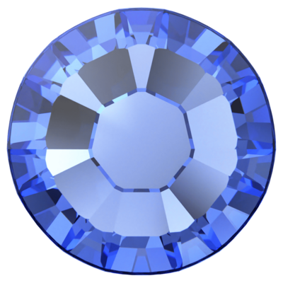 Sapphire (206) SS10 - Swarovski Xilion Rose 2038 Hotfix Flatback per 144 stuks
