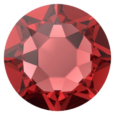 Indian Siam (327) SS12 - Swarovski Xirius Rose 2078 Hotfix Flatback per 144 stuks
