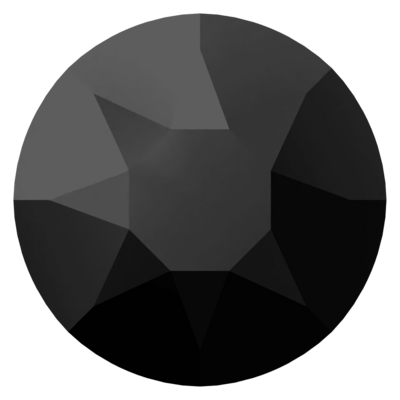 Jet (280) SS40 - Swarovski Xirius Rose 2078 Hotfix Flatback per 36 stuks