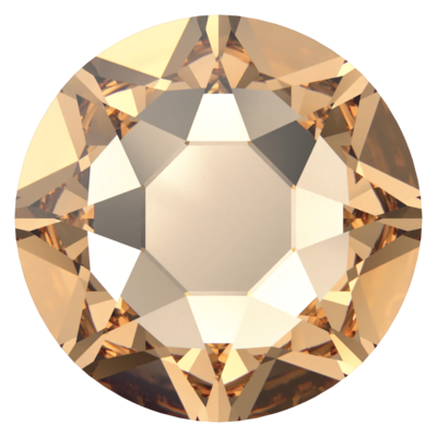 Light Colorado Topaz (246) SS40 - Swarovski Xirius Rose 2078 Hotfix Flatback per 36 stuks