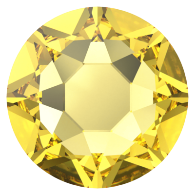 Light Topaz (226) SS12 - Swarovski Xirius Rose 2078 Hotfix Flatback per 144 stuks
