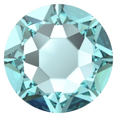 Light Turquoise (263) SS30 - Swarovski Xirius Rose 2078 Hotfix Flatback per 36 stuks
