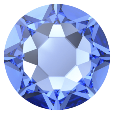 Sapphire (206) SS30 - Swarovski Xirius Rose 2078 Hotfix Flatback per 36 stuks