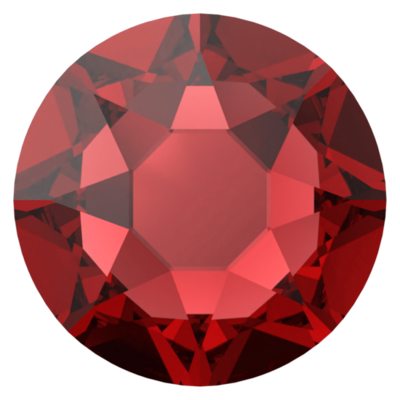 Siam (208) SS12 - Swarovski Xirius Rose 2078 Hotfix Flatback per 144 stuks