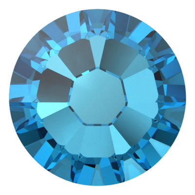 Crystal Bermuda Blue (001 BBL) SS6 - Swarovski Xilion Rose 2038 Hotfix Flatback per 144 stuks
