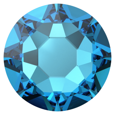 Crystal Bermuda Blue (001 BBL) SS20 - Swarovski Xirius Rose 2078 Hotfix Flatback per 144 stuks