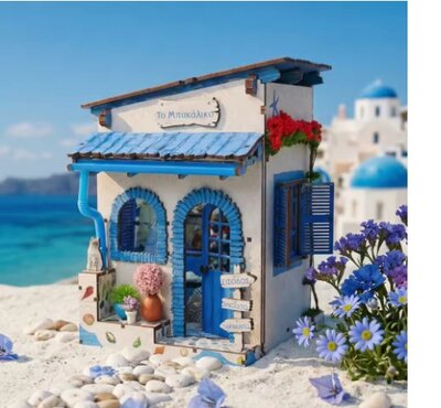 Book Nook - mini 3D wereld - Beach Corner