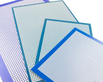 Hotfix patroonplaat SS12 blauw 20x30 cm