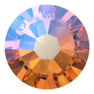 Topaz Shimmer (203) SS10 - Swarovski Xilion Rose 2038 Hotfix Flatback per 144 stuks