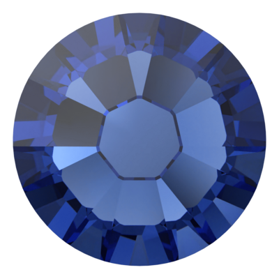 ReCreated™ Dark Sapphire (1404) SS6 - Swarovski Xilion Rose 2038 Hotfix Flatback per 144 stuks