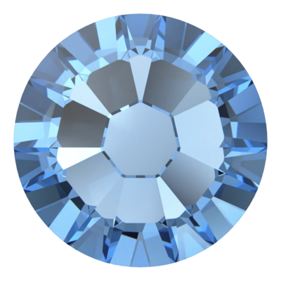 ReCreated™ Ice Blue (1405) SS10 - Swarovski Xilion Rose 2038 Hotfix Flatback per 144 stuks