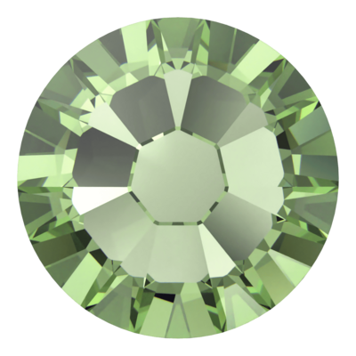 ReCreated™ Peridot (1408) SS8 - Swarovski Xilion Rose 2038 Hotfix Flatback per 144 stuks