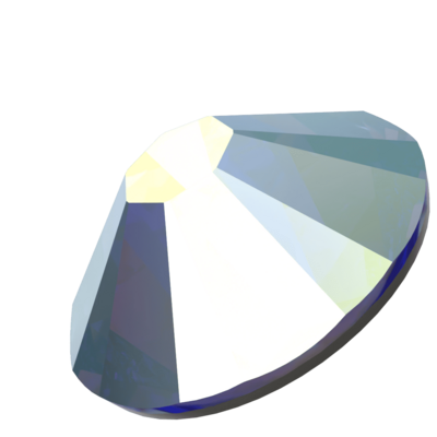 Sapphire AB (206AB) SS10 - Swarovski Xilion Rose 2038 Hotfix Flatback per 144 stuks