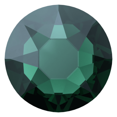 Emerald Nightfall (205 NIFA) SS10 - Swarovski Xilion Rose 2038 Hotfix Flatback per 144 stuks