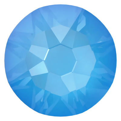 Crystal Electric Blue Ignite (001 L134I) SS34 - Swarovski Xirius Rose 2078 Hotfix Flatback per 36 stuks