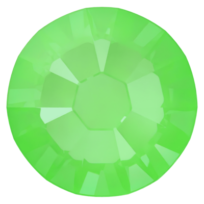 Crystal Electric Green Ignite (001 L135I) SS10 - Swarovski Xilion Rose 2038 Hotfix Flatback per 144 stuks
