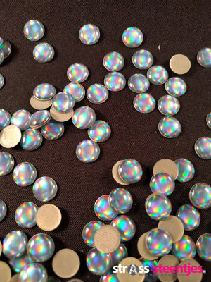 Hotfix Epoxy 8 mm Kleur Egaal Licht Blauw