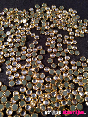 Hotfix Trim SS 16 Kleur Goud-Licht Blauw