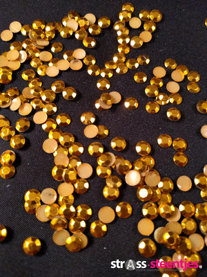 Hotfix Studs Figuur Rond 8-10 mm Kleur Goud