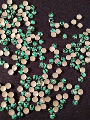 Hotfix Epoxy 4 mm Kleur Tijger Groen
