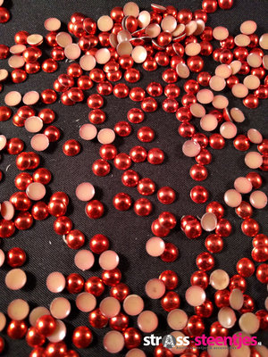 Hotfix Dome Studs SS 20 Kleur Rood