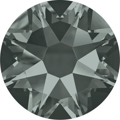 Swarovski hotfix steentjes kleur Black Diamond (215) SS10